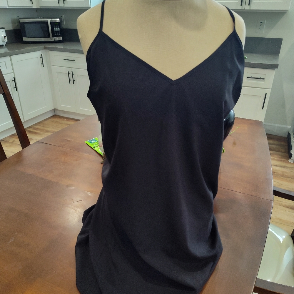 Veronica Beard Navy Blue Satin Camisole